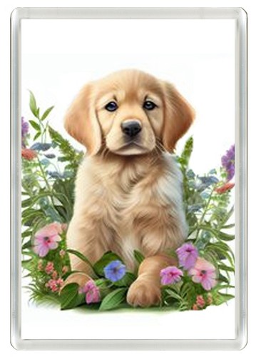 Golden retriever puppy dog - golden,
