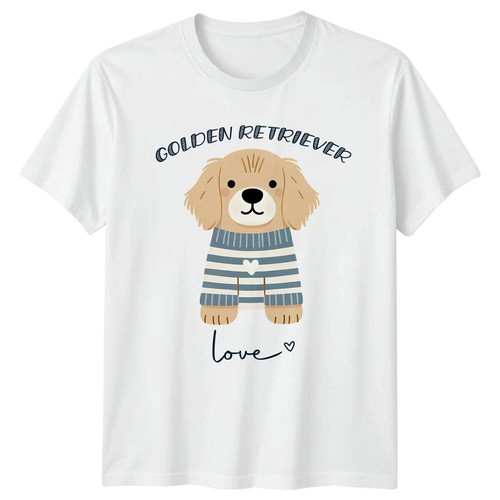 Shirt golden retriever love - t-shirt,